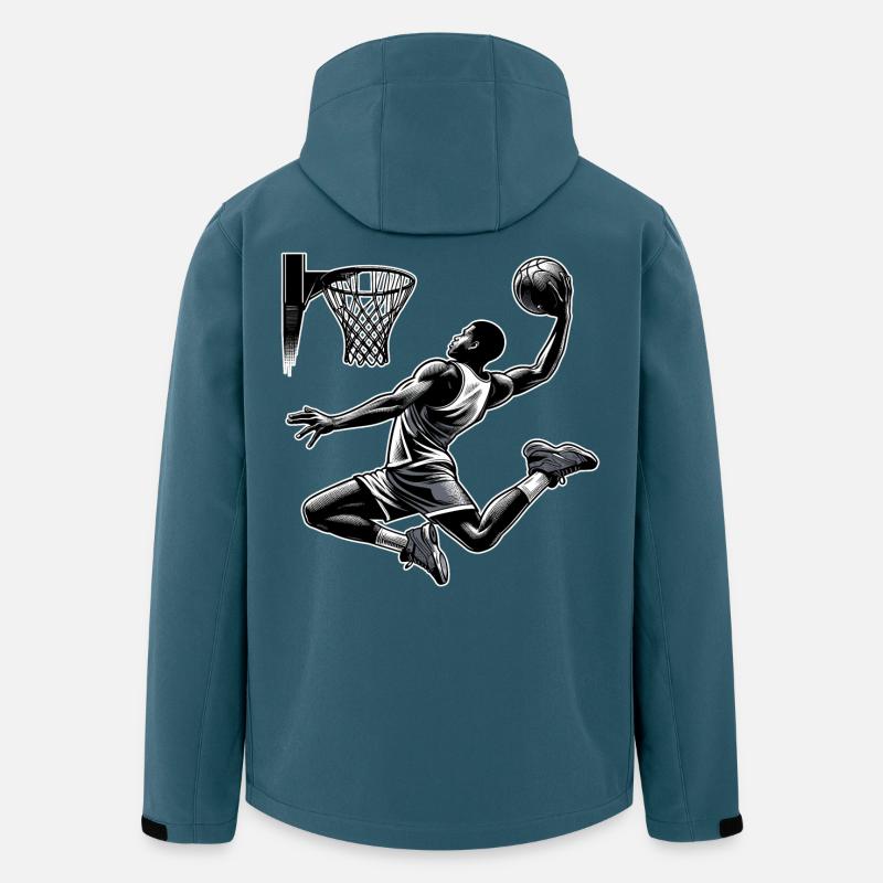 Basketball Dunking Gift - Men’s Recycled Softshell Jacket by Stanley/Stella - stargazer