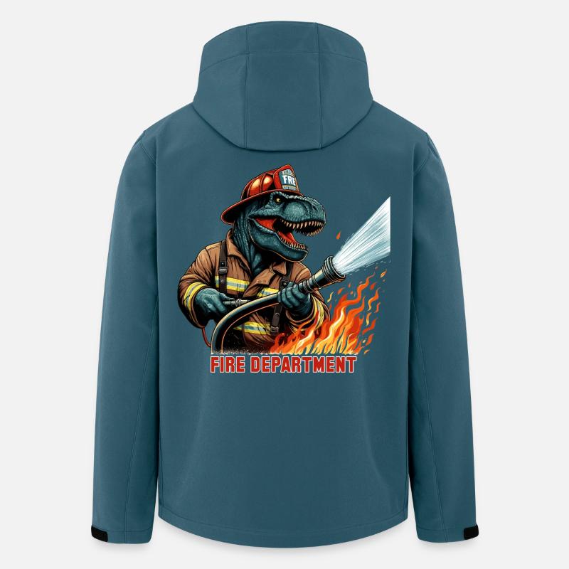 Fire Brigade T-Rex Gift - Men’s Recycled Softshell Jacket by Stanley/Stella - stargazer