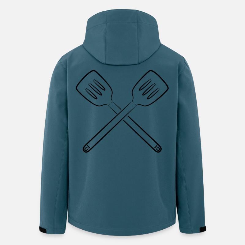Schlitzlöffel - Recycelte Männer Softshell-Jacke von Stanley/Stella - Dunkles Petrol