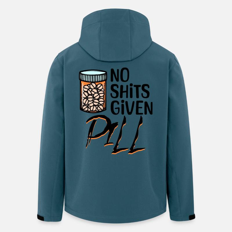Gleichgültig Is Mir Egal Statement - Recycelte Männer Softshell-Jacke von Stanley/Stella - Dunkles Petrol