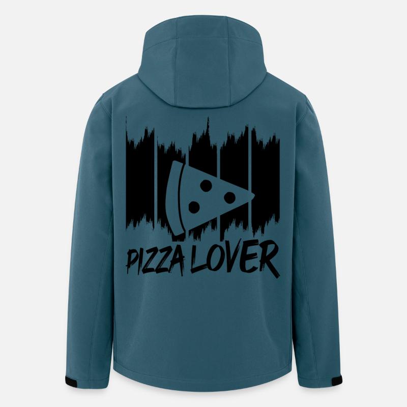 Pizza Liebhaber - Recycelte Männer Softshell-Jacke von Stanley/Stella - Dunkles Petrol