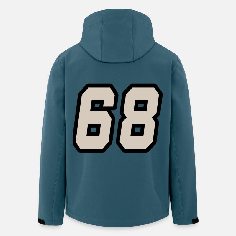 Nummer achtundsechzig 68 - Recycelte Männer Softshell-Jacke von Stanley/Stella - Dunkles Petrol