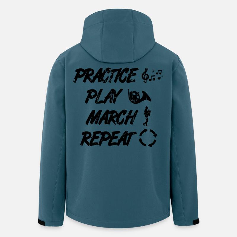 Waldhornist Routine - Recycelte Männer Softshell-Jacke von Stanley/Stella - Dunkles Petrol