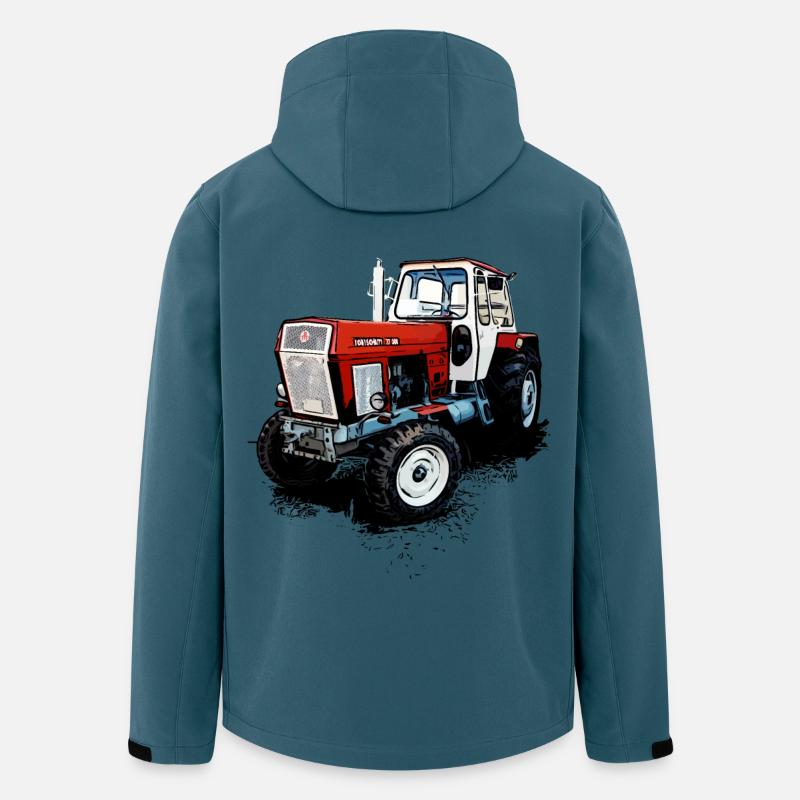 Fortschritt Traktor ZT 300 - Recycelte Männer Softshell-Jacke von Stanley/Stella - Dunkles Petrol