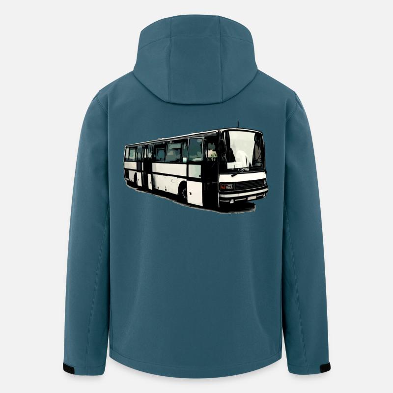 Setra Bus Setra S215 UL mit offenen Türen - Recycelte Männer Softshell-Jacke von Stanley/Stella - Dunkles Petrol