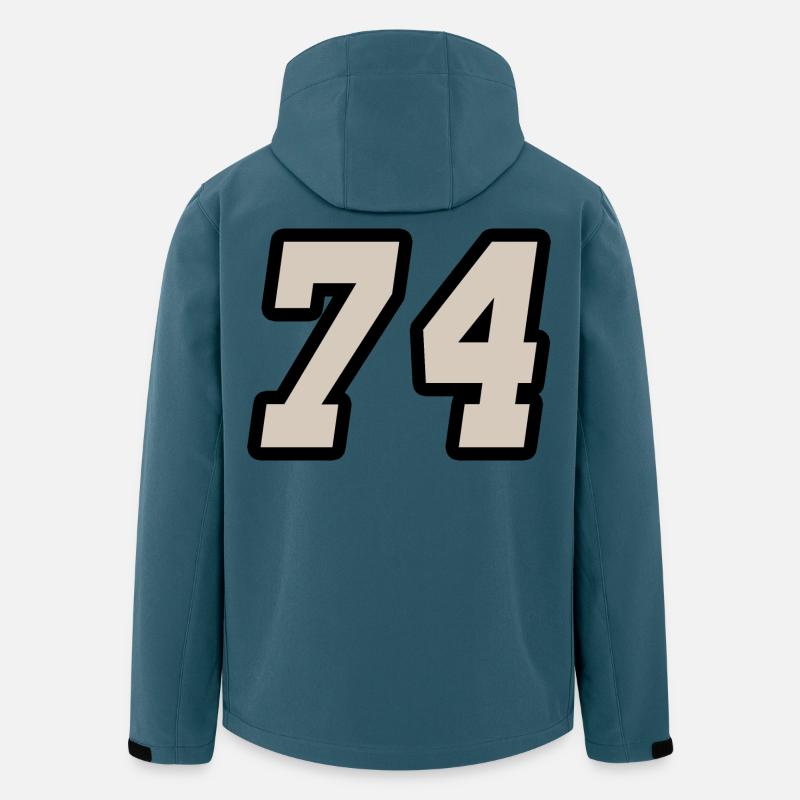 Nummer vierundsiebzig 74 - Recycelte Männer Softshell-Jacke von Stanley/Stella - Dunkles Petrol
