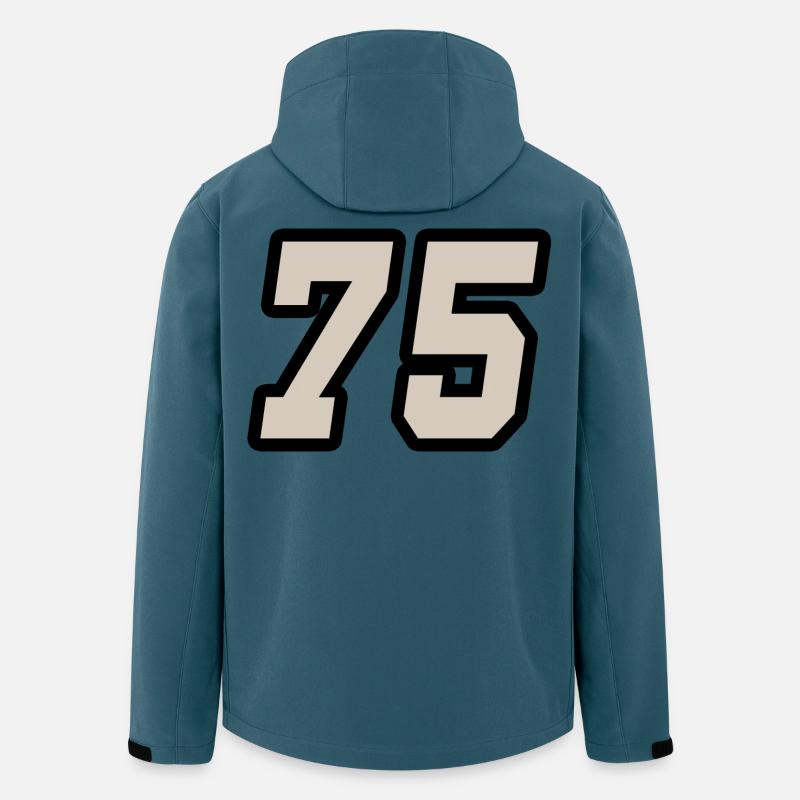 Nummer fünfundsiebzig 75 - Recycelte Männer Softshell-Jacke von Stanley/Stella - Dunkles Petrol