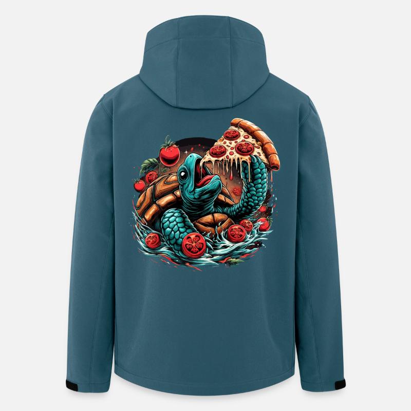 Turtle Pizza Tomato Design - Men’s Recycled Softshell Jacket by Stanley/Stella - stargazer