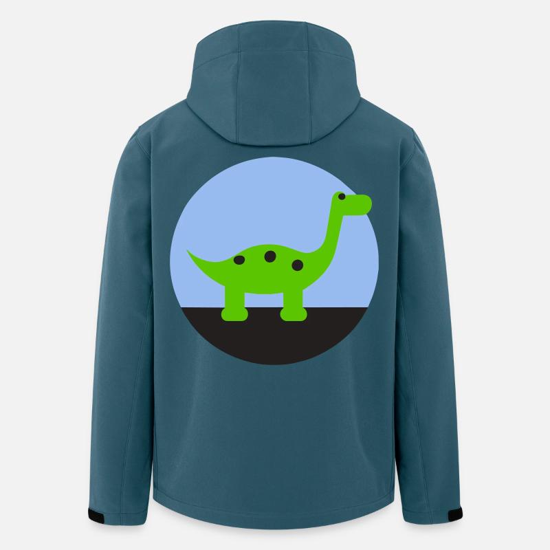 Dino - Recycelte Männer Softshell-Jacke von Stanley/Stella - Dunkles Petrol