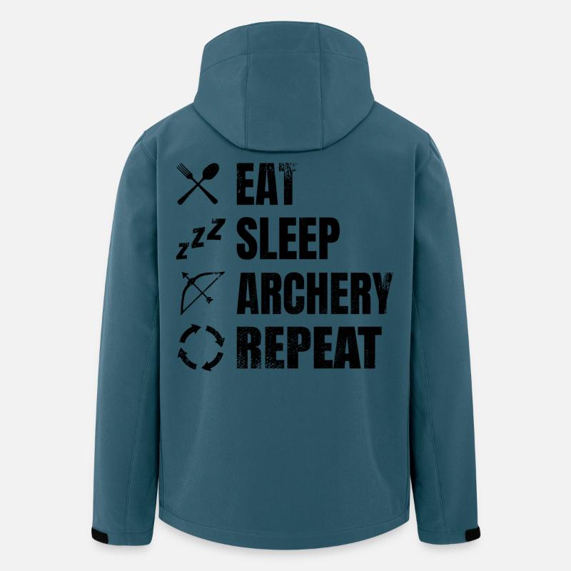 Bogensport Zeitplan - Recycelte Männer Softshell-Jacke von Stanley/Stella - Dunkles Petrol
