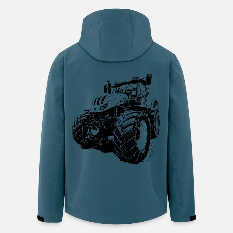 Traktor - Recycelte Männer Softshell-Jacke von Stanley/Stella - Dunkles Petrol
