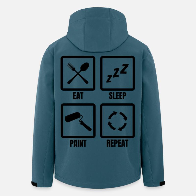 Painter Motivation - Men’s Recycled Softshell Jacket by Stanley/Stella - stargazer