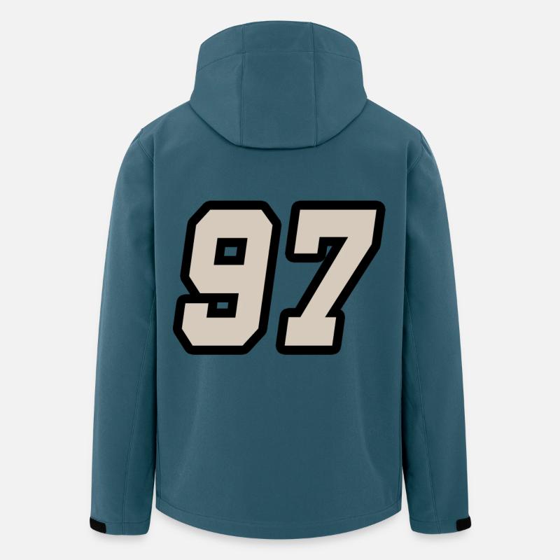 Nummer siebenundneunzig 97 - Recycelte Männer Softshell-Jacke von Stanley/Stella - Dunkles Petrol