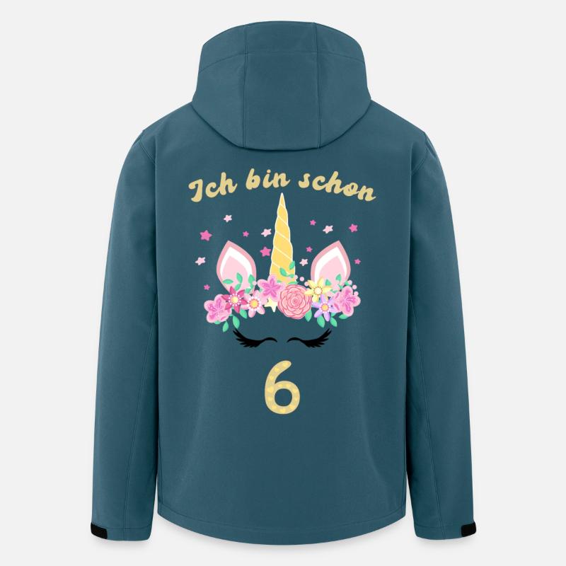 Ich Bin Schon 6 - Recycelte Männer Softshell-Jacke von Stanley/Stella - Dunkles Petrol