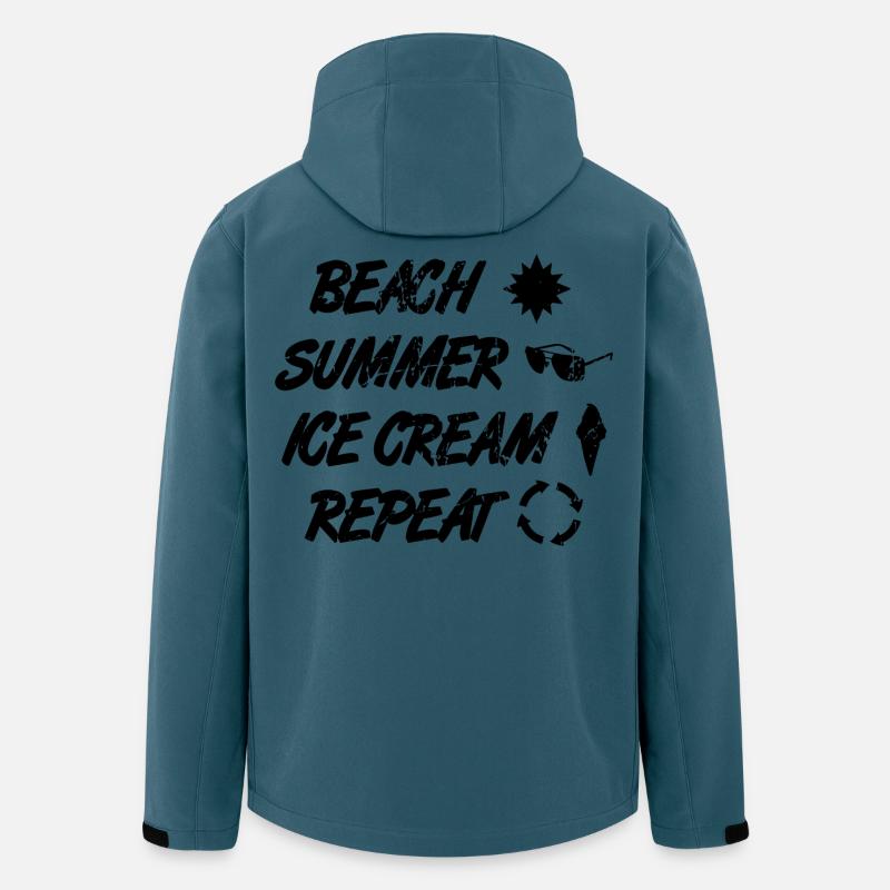 Eiscreme Liebhaber Routine - Recycelte Männer Softshell-Jacke von Stanley/Stella - Dunkles Petrol