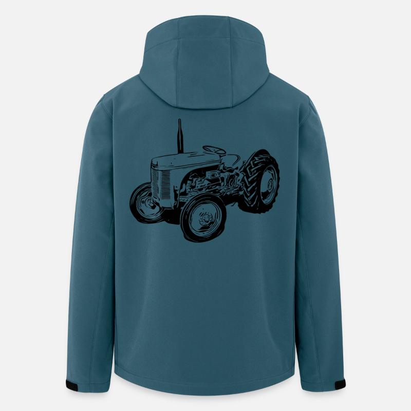 Fergie - Stanley/Stella herre softshelljakke i genanvendt polyester - mørk petrol