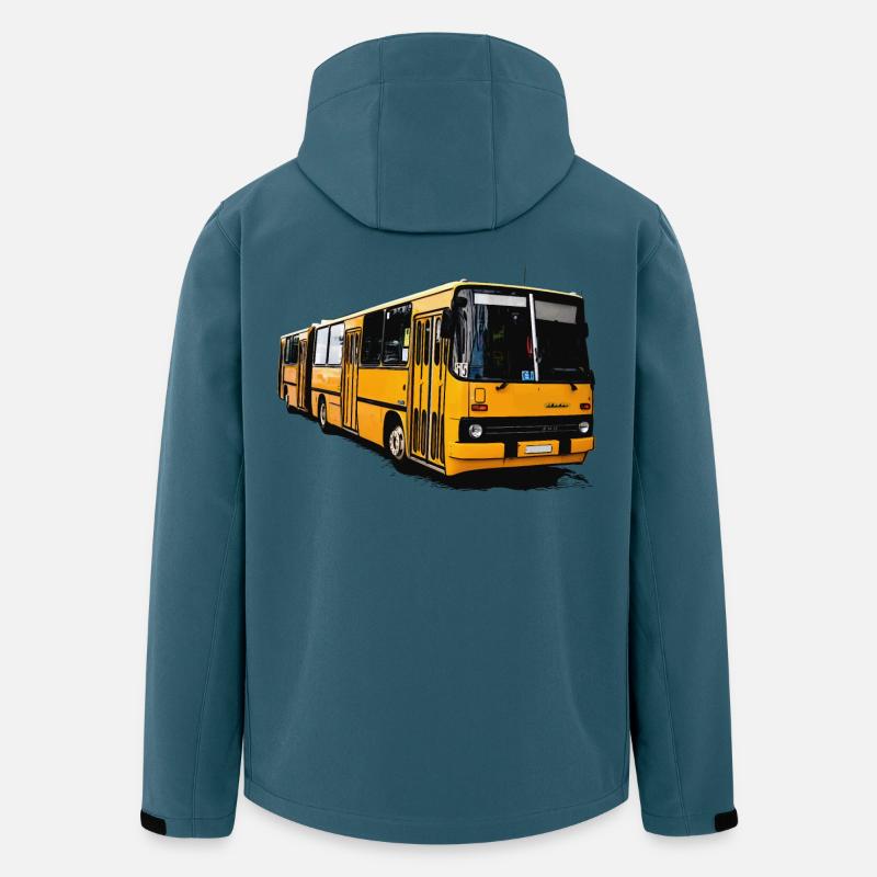 Gelber Ikarus Bus Z80 - Recycelte Männer Softshell-Jacke von Stanley/Stella - Dunkles Petrol