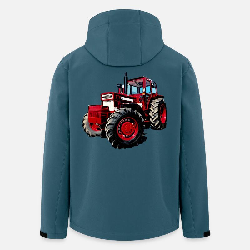 V BM 814 Turbo Traktor - Recycelte Männer Softshell-Jacke von Stanley/Stella - Dunkles Petrol