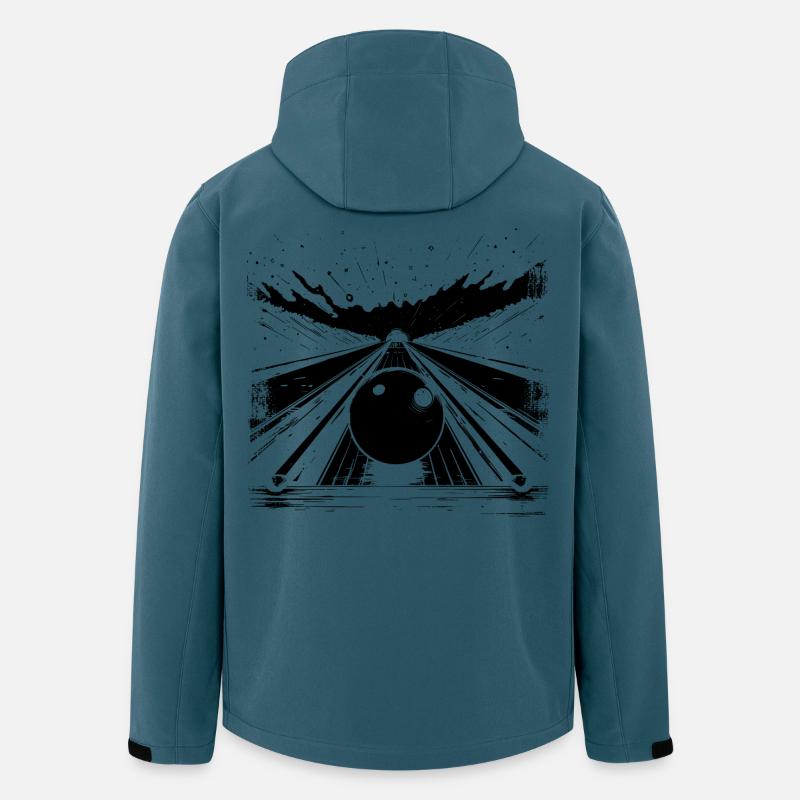 Bowling Center - Recycelte Männer Softshell-Jacke von Stanley/Stella - Dunkles Petrol