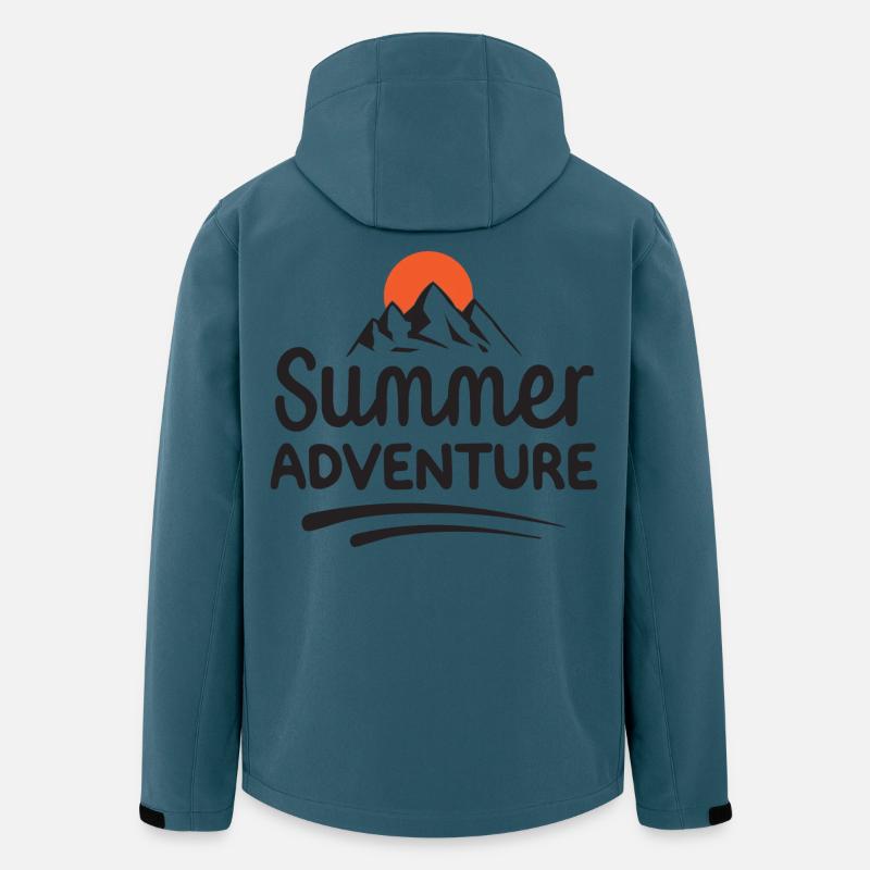 Sommer-Abenteuer - Recycelte Männer Softshell-Jacke von Stanley/Stella - Dunkles Petrol