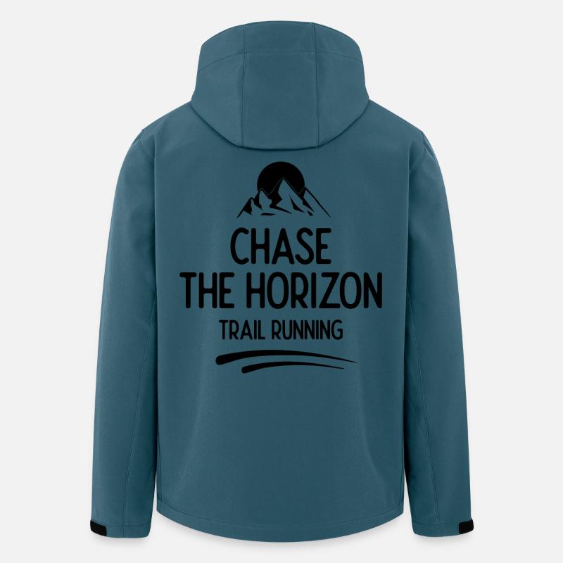 Trailrunning - Jagd auf den Horizont - Recycelte Männer Softshell-Jacke von Stanley/Stella - Dunkles Petrol