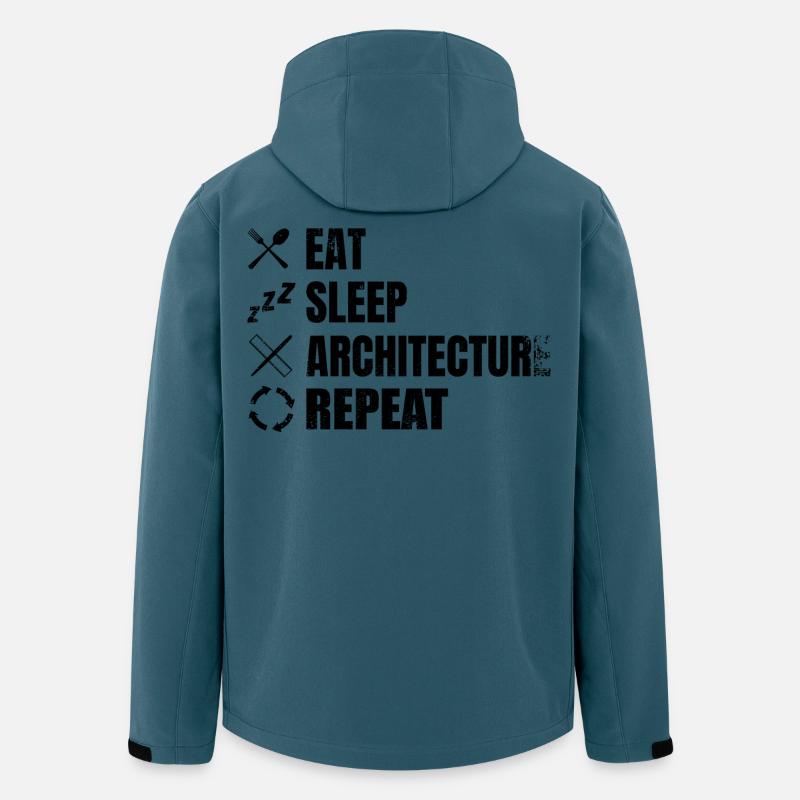 Architektur Zeitplan - Recycelte Männer Softshell-Jacke von Stanley/Stella - Dunkles Petrol