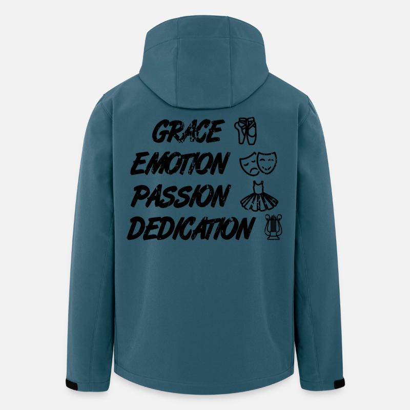 Motivierender Ballett Spruch - Recycelte Männer Softshell-Jacke von Stanley/Stella - Dunkles Petrol