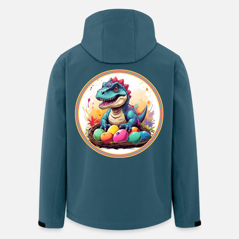 Dinobaby kleiner Dinosaurier im Osternes - Recycelte Männer Softshell-Jacke von Stanley/Stella - Dunkles Petrol