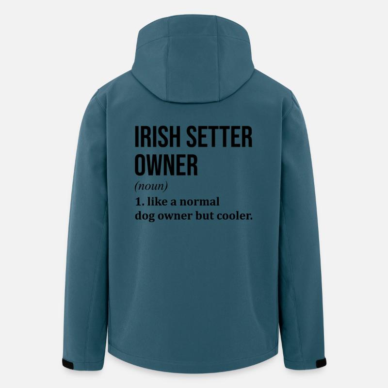 Irischer Setter - Recycelte Männer Softshell-Jacke von Stanley/Stella - Dunkles Petrol