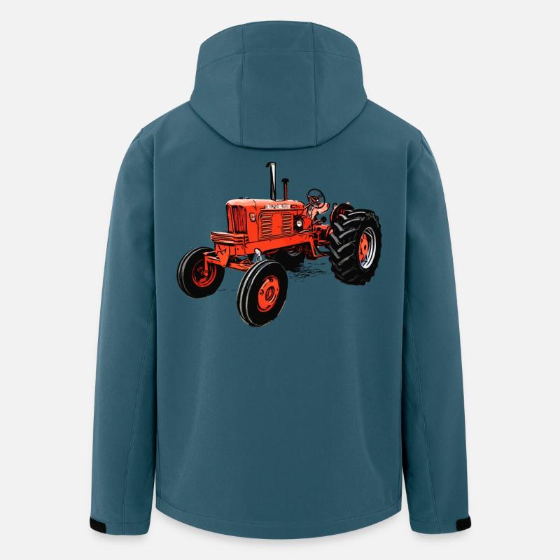 Allis Chalmers WD45 Traktor - Recycelte Männer Softshell-Jacke von Stanley/Stella - Dunkles Petrol