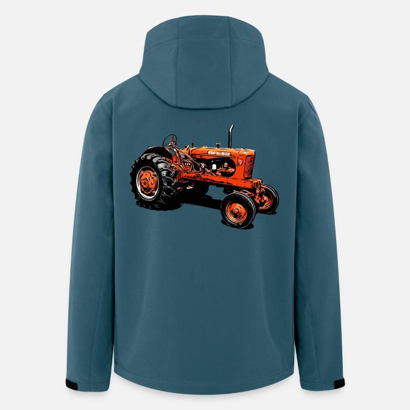 Traktor WD45 - Recycelte Männer Softshell-Jacke von Stanley/Stella - Dunkles Petrol