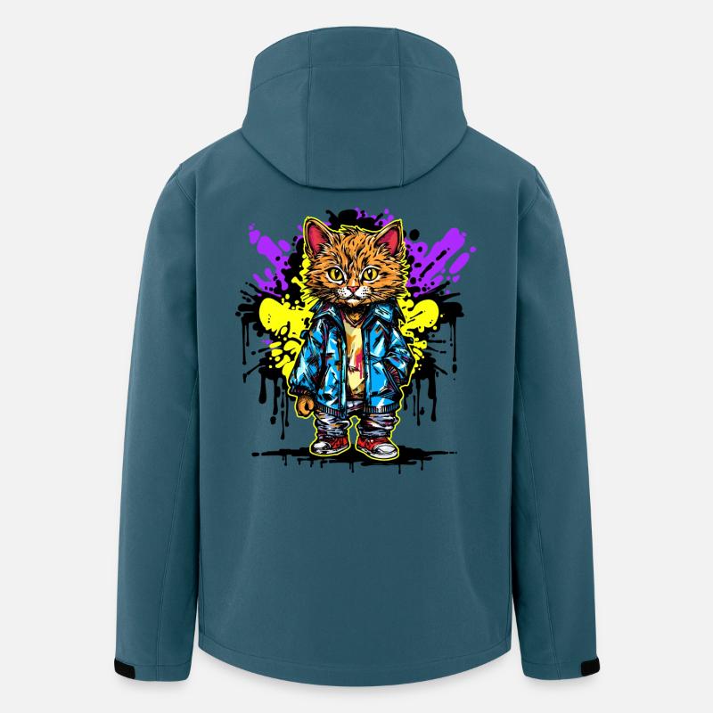 Kunst Strassenkunst Wildstyle Graffiti Zeichnen - Recycelte Männer Softshell-Jacke von Stanley/Stella - Dunkles Petrol