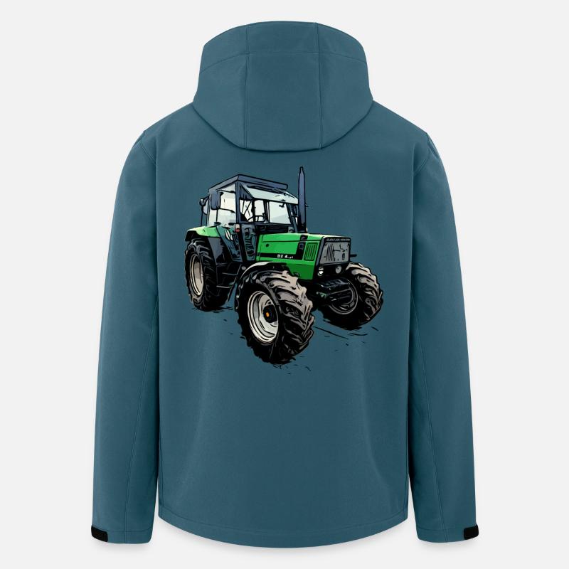 Traktor DX 4.31 - Recycelte Männer Softshell-Jacke von Stanley/Stella - Dunkles Petrol