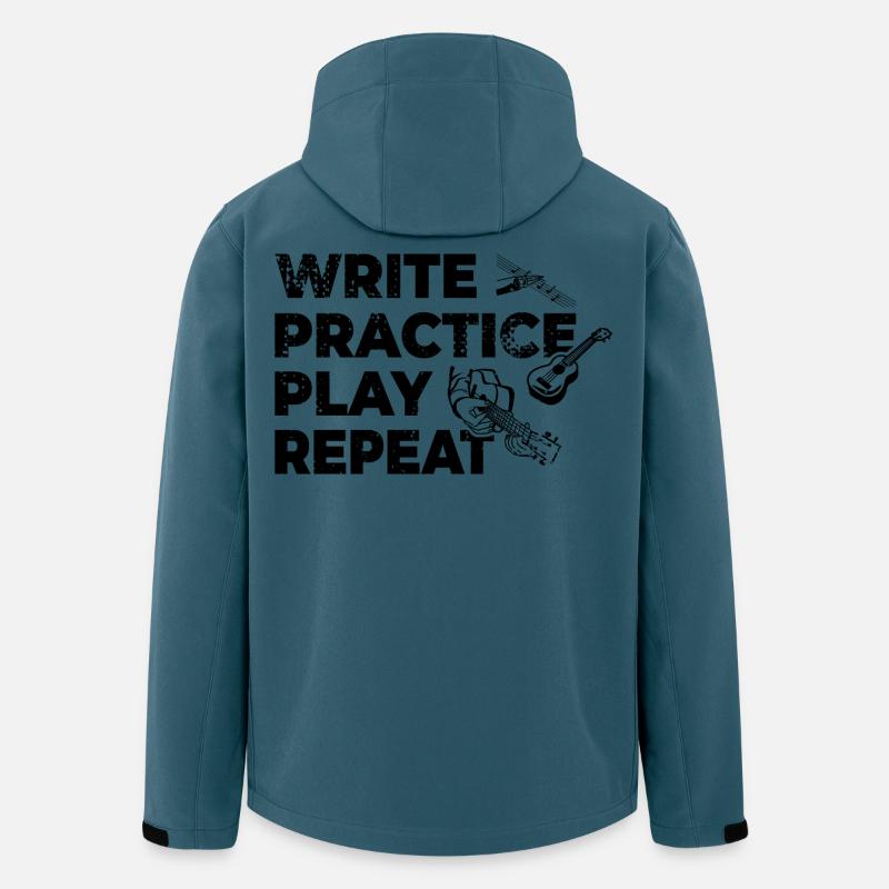 Writing, practicing, playing, repeating - Men’s Recycled Softshell Jacket by Stanley/Stella - stargazer