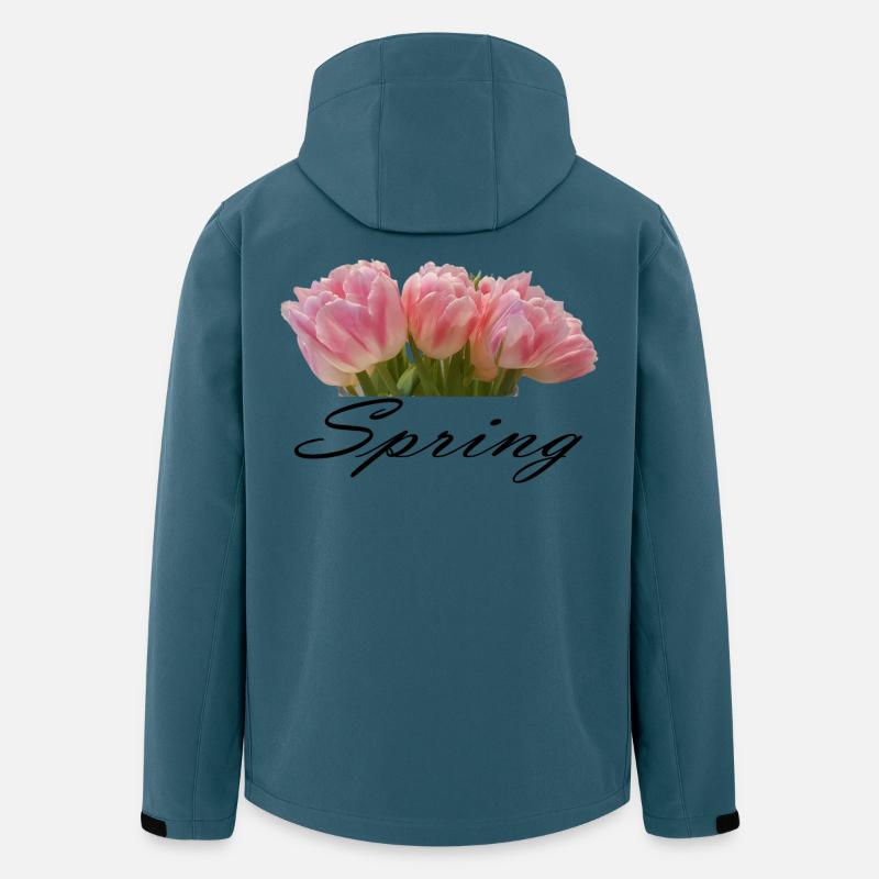 Frühlingsboten - Recycelte Männer Softshell-Jacke von Stanley/Stella - Dunkles Petrol