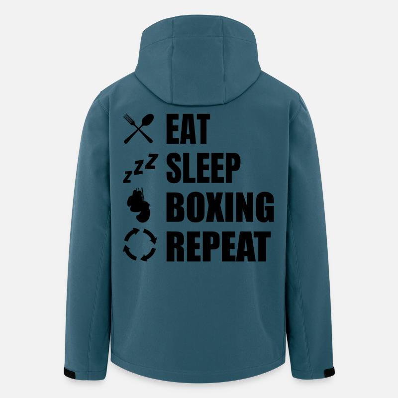 Boxen Routine - Recycelte Männer Softshell-Jacke von Stanley/Stella - Dunkles Petrol