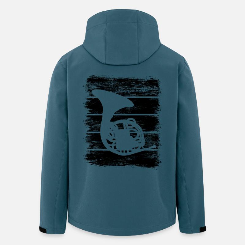 Waldhorn - Recycelte Männer Softshell-Jacke von Stanley/Stella - Dunkles Petrol