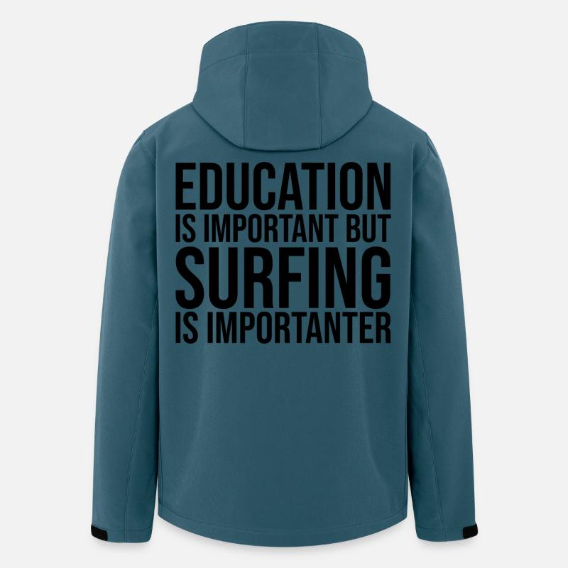 Surfen - Recycelte Männer Softshell-Jacke von Stanley/Stella - Dunkles Petrol