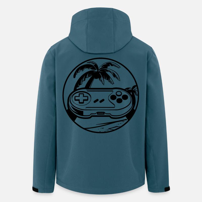 Gamepad - Recycelte Männer Softshell-Jacke von Stanley/Stella - Dunkles Petrol