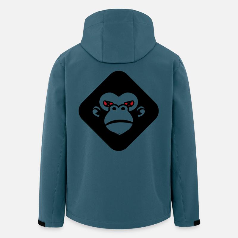 Gorilla-Logo - Recycelte Männer Softshell-Jacke von Stanley/Stella - Dunkles Petrol