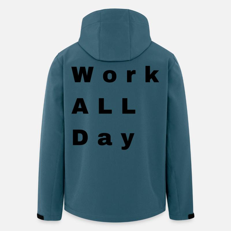 Work all day - Recycelte Männer Softshell-Jacke von Stanley/Stella - Dunkles Petrol