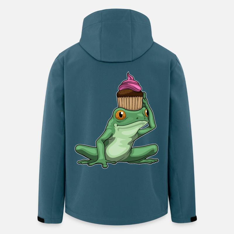 Muffin grenouille - Veste softshell homme en polyester recyclé Stanley/Stella - bleu pétrole foncé