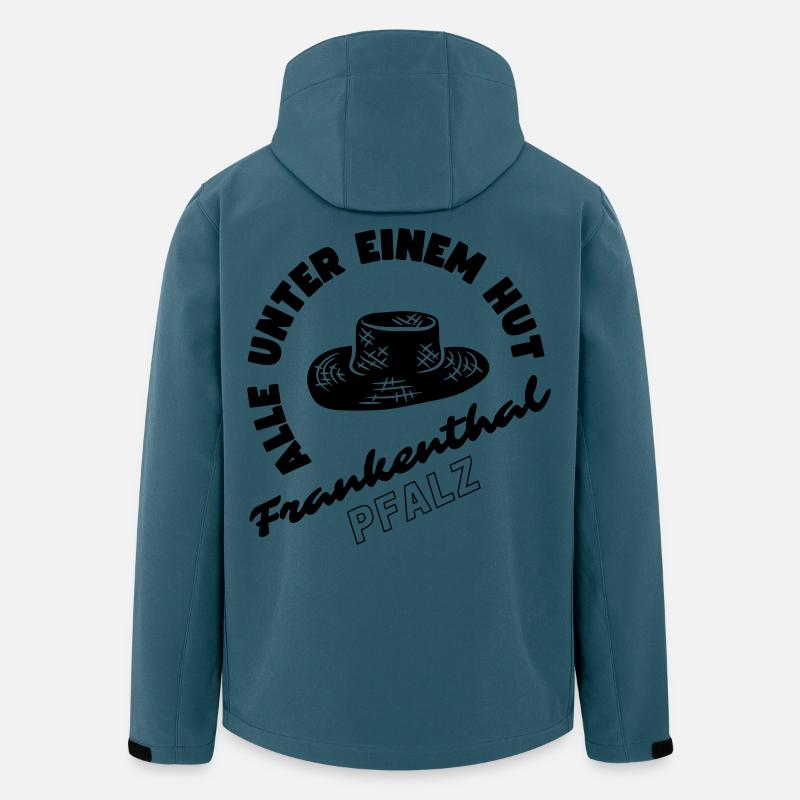 Frankenthal Pfalz - Recycelte Männer Softshell-Jacke von Stanley/Stella - Dunkles Petrol
