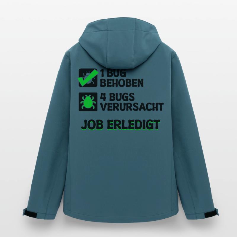 Open Source Bugfixing Bugs Developer Programmier Recycelte Männer Softshell-Jacke von Stanley/Stella