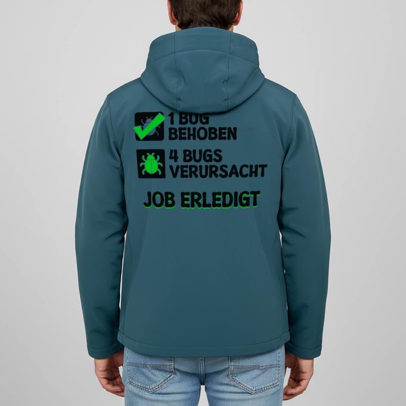 Open Source Bugfixing Bugs Developer Programmier Recycelte Männer Softshell-Jacke von Stanley/Stella