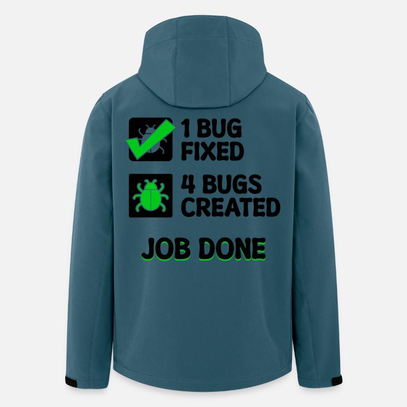 Programmierer Developer Bugfixing Bugs Skripting - Recycelte Männer Softshell-Jacke Discoverer von Stanley/Stella - Dunkles Petrol