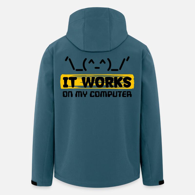 Coden Skripting Computerfreak Developer Statement - Recycelte Männer Softshell-Jacke von Stanley/Stella - Dunkles Petrol