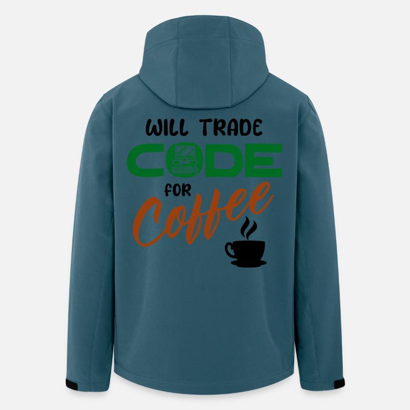 Code Statement Developer Computerfreak Informatik - Men’s Recycled Softshell Jacket Discoverer by Stanley/Stella - stargazer