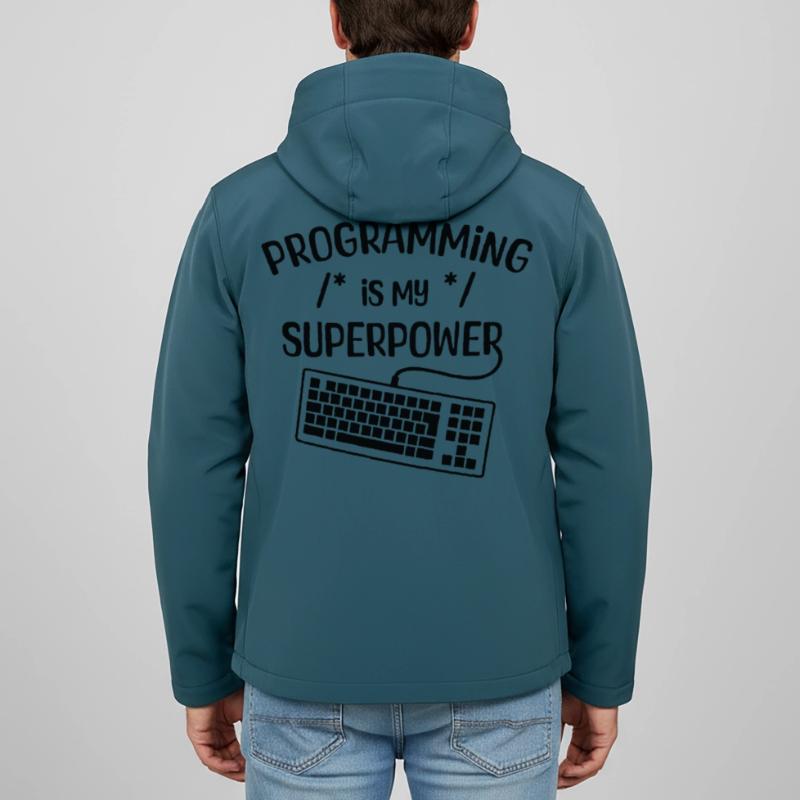 Computerfreak Statement Developer Programmierer Recycelte Männer Softshell-Jacke von Stanley/Stella