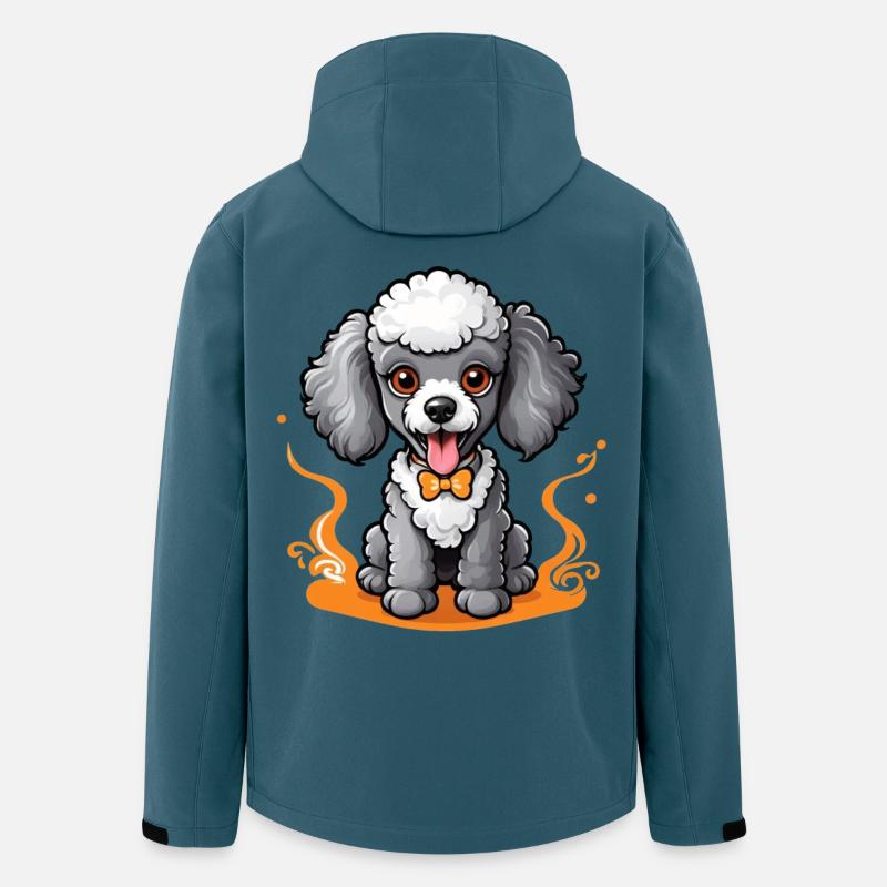 Dapper Poodle - Recycelte Männer Softshell-Jacke von Stanley/Stella - Dunkles Petrol